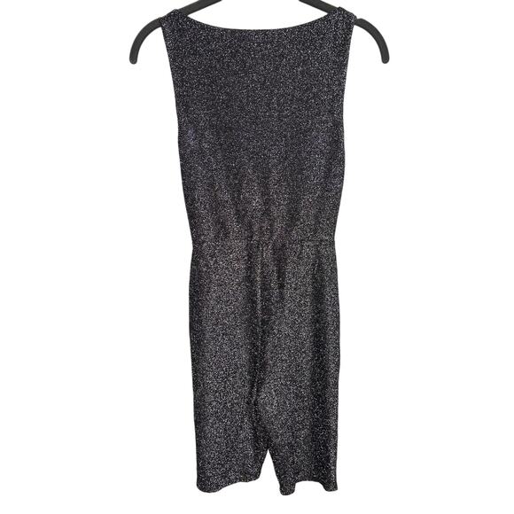 Revolve Lover's + Friends Front Twist Amie Romper Sleeveless Galaxy Black Small - Picture 6 of 10